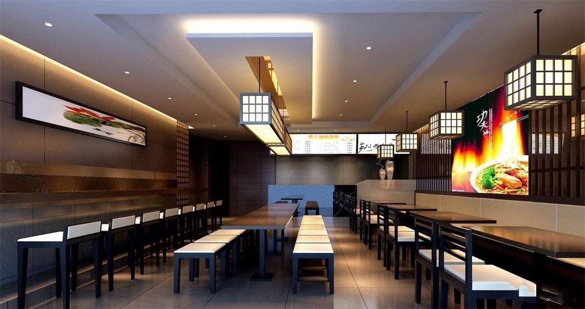 面馆装修有哪些设计要点？赏析5款中式面馆装修图片