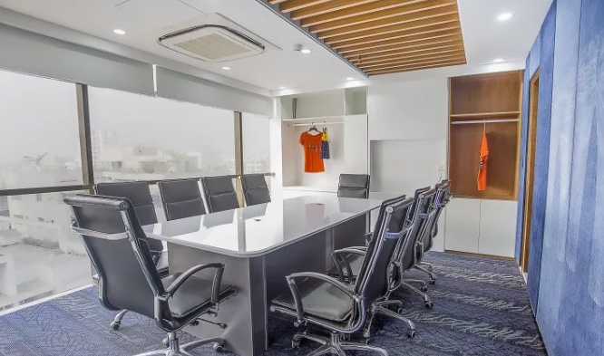 温馨整洁的郑州办公室装修效果图-河南蚁族装饰办公室装修案例项目