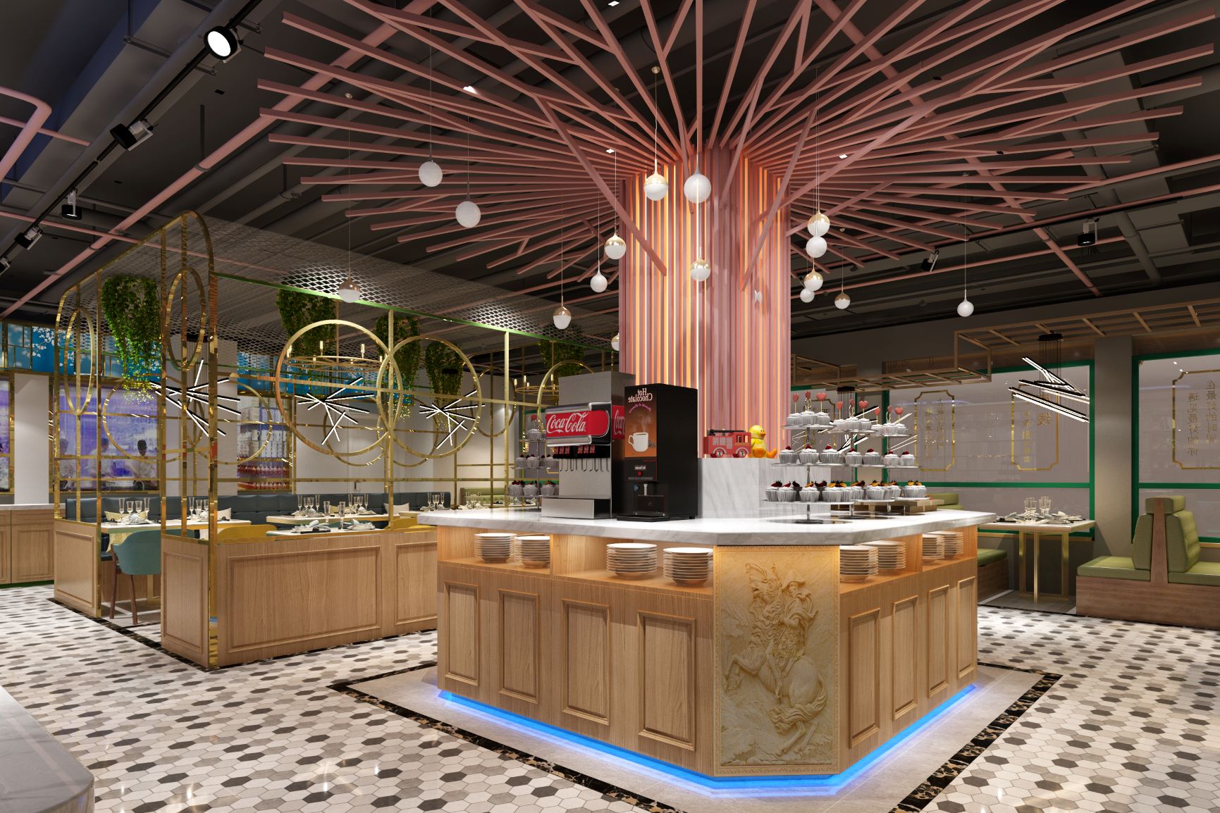 自助餐厅装修设计注意这几点，让你客源不断！